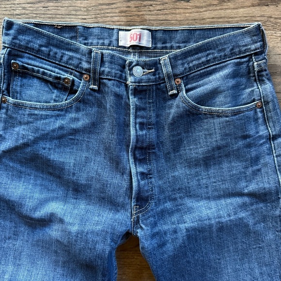 Vintage Levi's 501 Straight Leg Jeans men pants casual original jeans - Picture 3 of 5